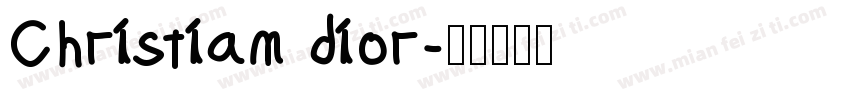 Christian dior字体转换